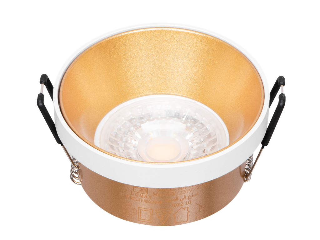 221-MALE-144-CADRE SPOT MR16 FIXE A ENCASTRER ROND ALUMNIUM