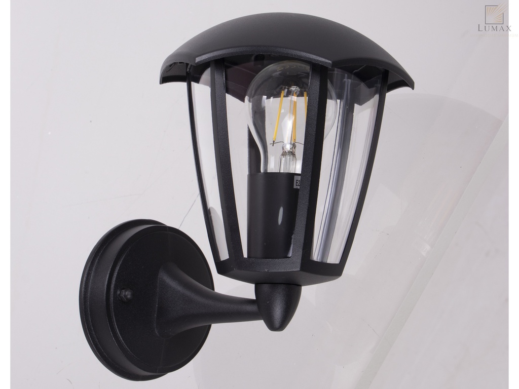 [32-5-PIVOINE-001] 32-5-PIVOINE-001-APPLIQUE D'EXTERIEUR E27 IP44 UP 220V (NOIR)