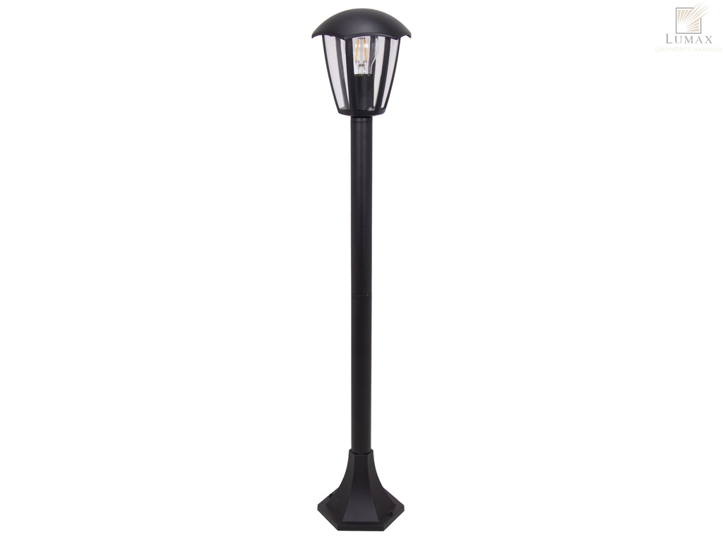 [32-7-PIVOINE-023] 32-7-PIVOINE-023-BORNE JARDIN E27 IP44 H92.5 220V (NOIR)