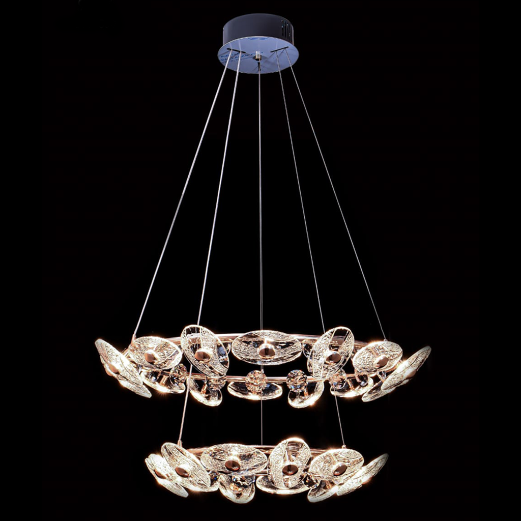 804-ALMINA-028-LUSTRE LED D800+550MM ALMINA