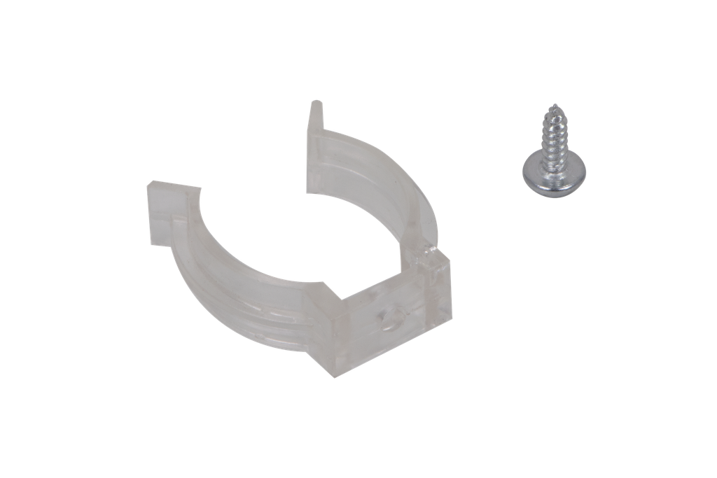 26-RONY-5861 VIS &amp; CLIPS POUR RUBAN NEON SILICONE 360° RONY