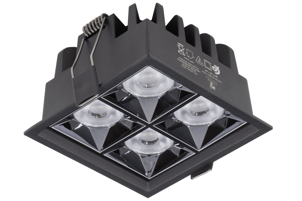 22-LAGO-1612-SPOT LINEAIRE A ENCASTRER CARRE 220V 24/38/50° LAGO