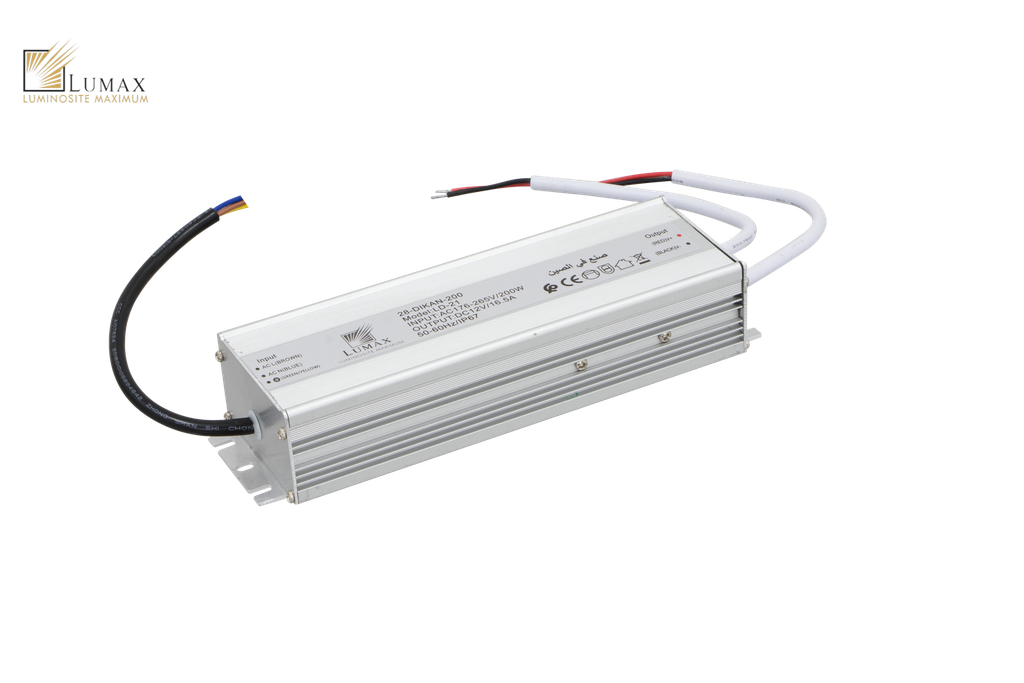 28-DIKAN-200-TRANSFORMATEUR ETANCHE 16.5A 12V IP67 DIKAN