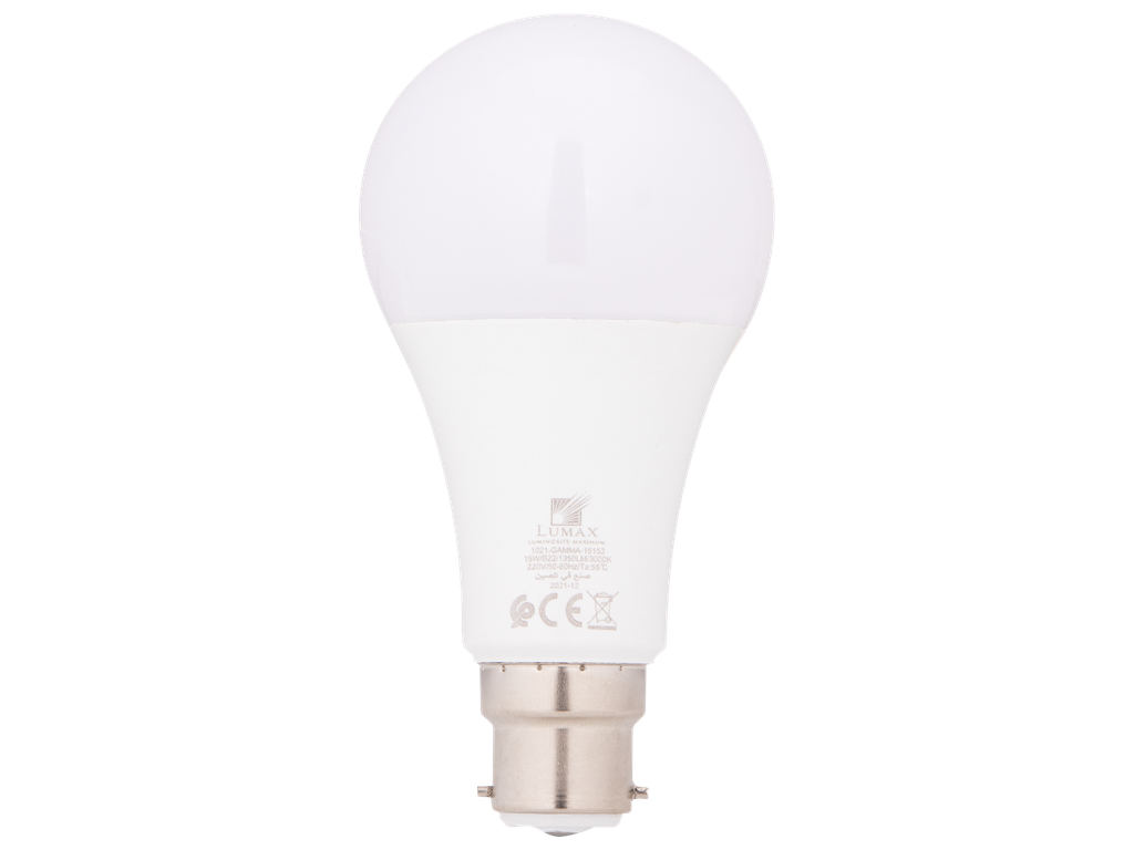 1021-GAMMA-15153-LAMPE LED SMD OPAQUE A65 B22 220V L-GAMMA