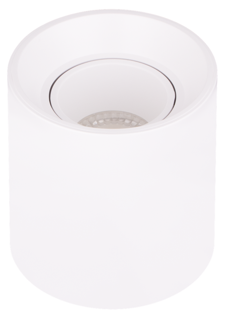 S-VI8-829100-SPOT GU10 APPARENT CYLINDRIQUE ORIENTABLE PVC CUBANYA