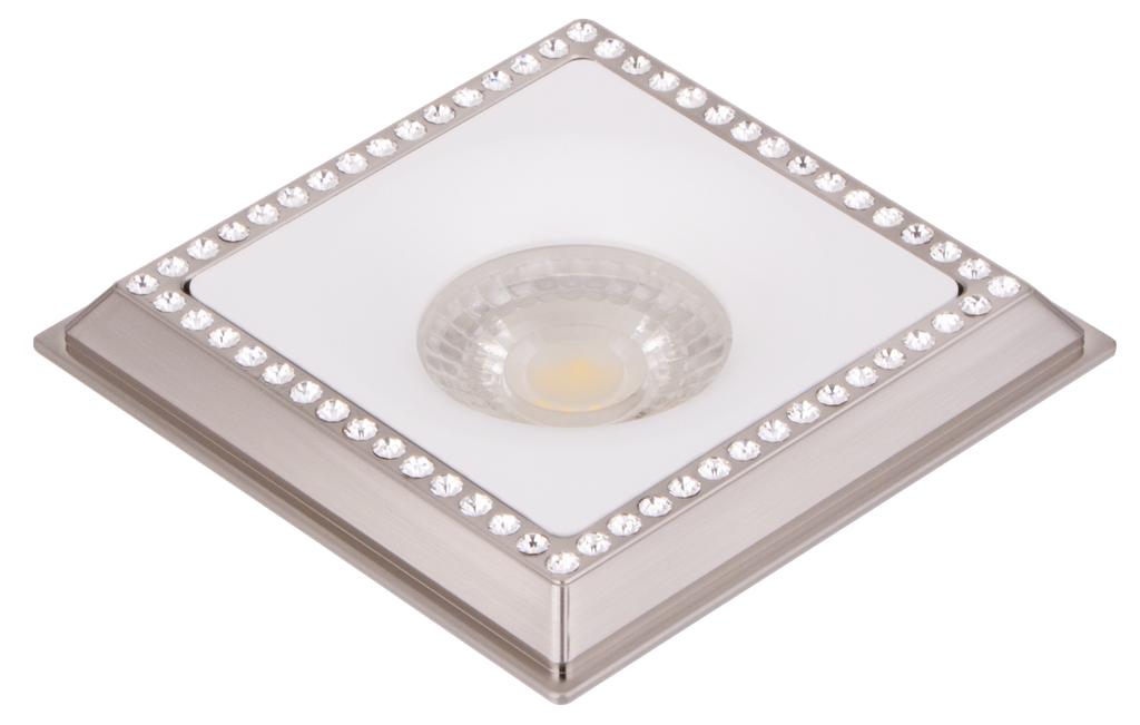 S-LUX-170050-SPOT MR16 A ENCASTRER CARRE ALUMINIUM+CRISTAL AUSTELLA