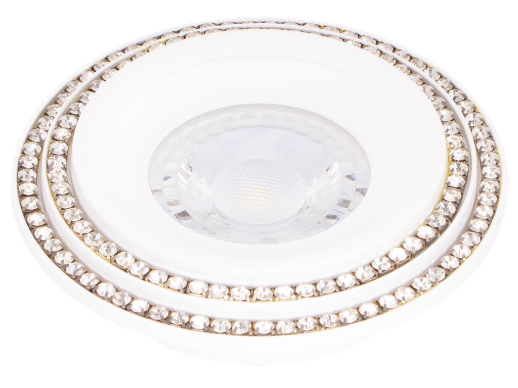 S-LUX-228206-SPOT MR16 A ENCASTRE ROND ALUMINIUM+CRISTAL FRIZINIA