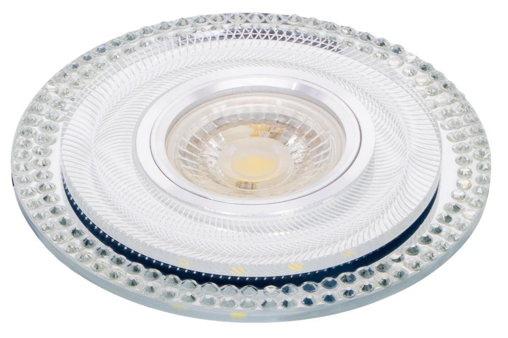 S-VI13-221923-SPOT MR16 A ENCASTRER ROND GLASS + LED 3W KYOUNA