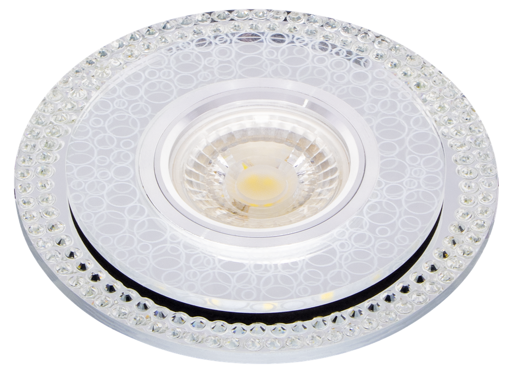 S-VI13-221924-SPOT MR16 A ENCASTRER ROND GLASS + LED 3W KYOUNA