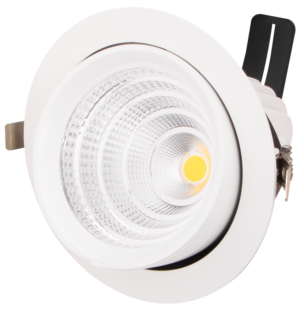 S-PS4-244040-SPOT LED A ENCASTRER ROND ORIENTABLE COB 220V BINEDIA