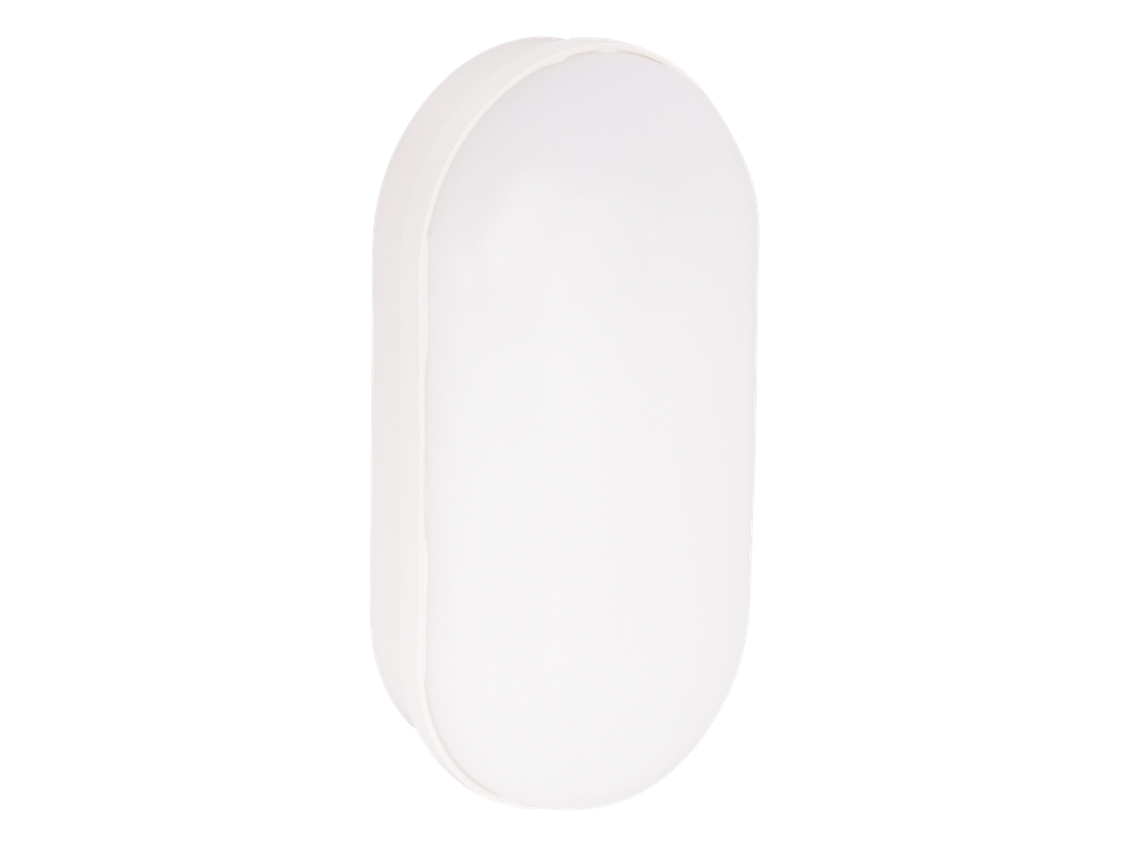 [3210211201] J-HU1-121265-HUBLOT PLASTIQUE LED OVAL IP65 220V MARGOYA (12W, 6500K, BLANC)