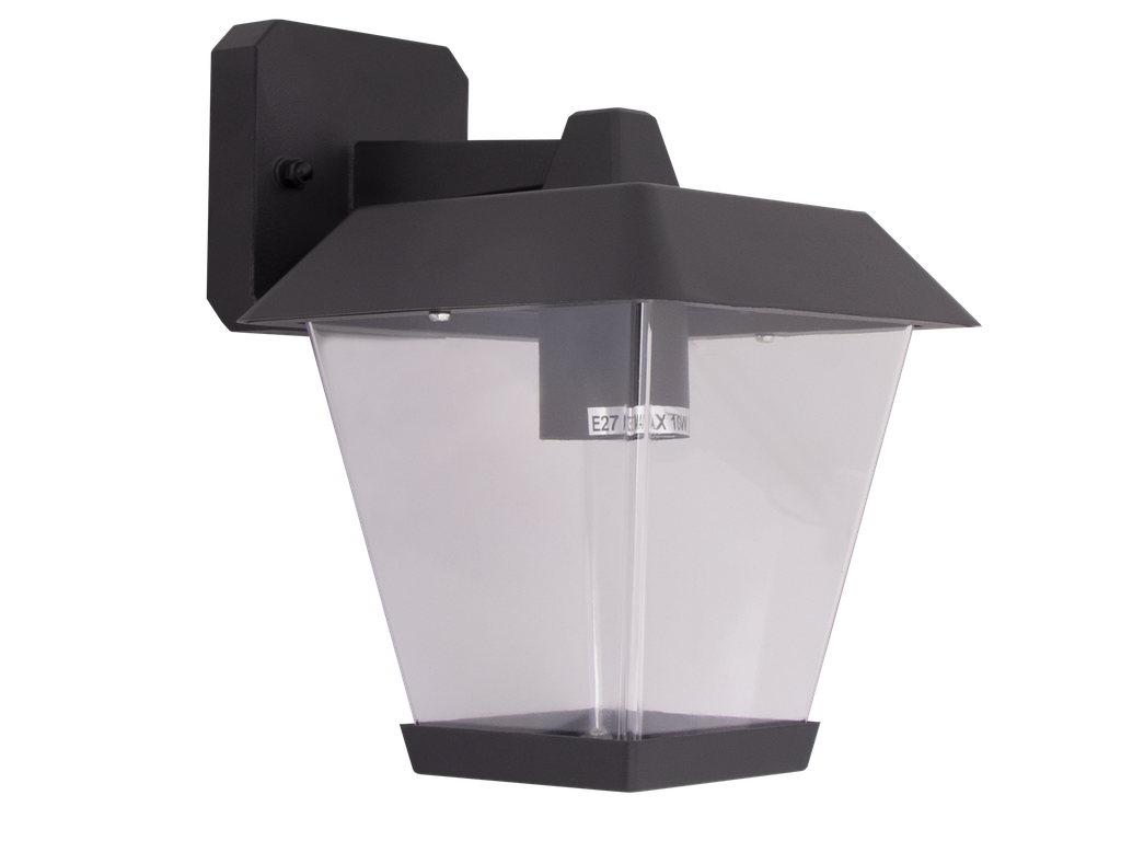 [J-AP10-212702] J-AP10-212702-APPLIQUE D'EXTERIEUR E27 220V DOWN KOLONYA (NOIR)