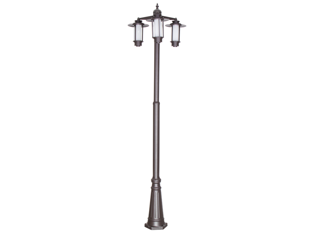 [3281383306] J-PO7-782784-POTEAU JARDIN 3*E27 220V 2,5METRES VERDON (CUIVRE)