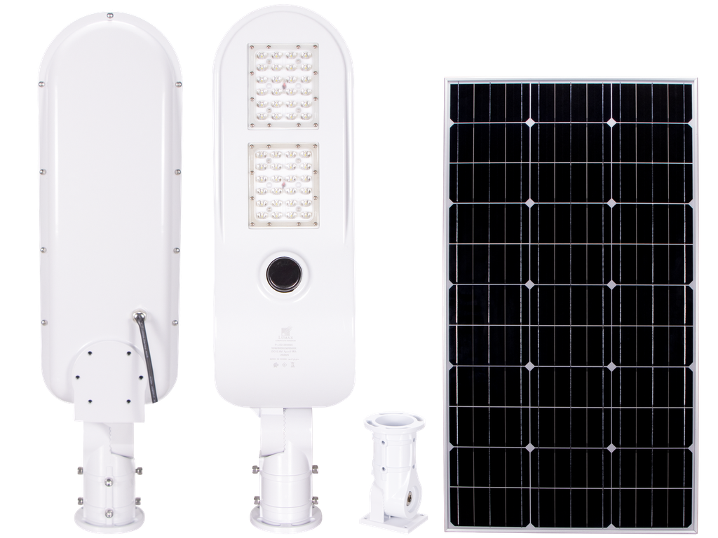 P-LS2-205065-LUMINAIRE LED SOLAIRE POUR ECLAIRAGE PUBLIC MONOCRISTALLIN DETECTEUR 220V VISAYO