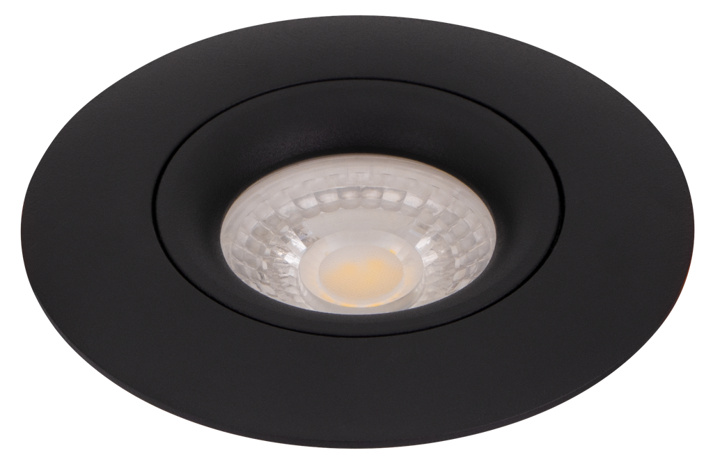 22-1-CHALINGA-BK/BK -SPOT MR16 A ENCASTRER ROND FIXE ALUMINIUM