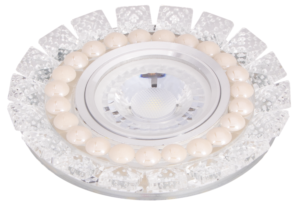 22-4-APIOS-872 SPOT MR16 A ENCASTRER ROND CRYSTAL + LED 3W