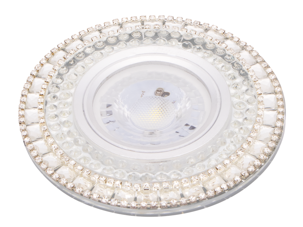 22-4-ADONIS-712 SPOT MR16 A ENCASTRER ROND CRYSTAL + LED 3W
