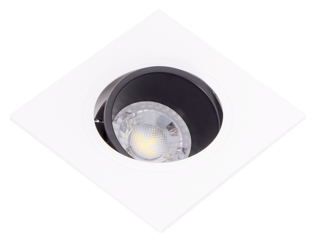 22-1-OSTANIA-SBN-SPOT GU10 A ENCASTRER CARRE ORIENTABLE PVC