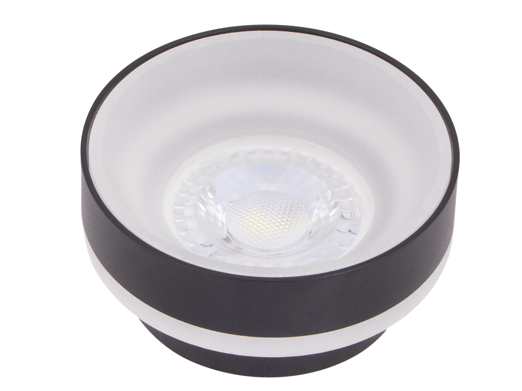 22-1-CANNA-6113-SPOT MR16 ROND FIXE ALUMINIUM+ACRYLIQUE