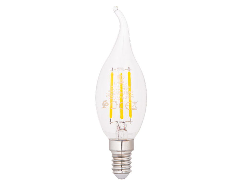 1012-AL-7243-LAMPE LED FILAMENT BOUGIE CLAIRE C35 E14 220V ALPHA