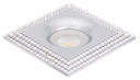 S-LUX-151769-SPOT MR16 A ENCASTRER CARRE ALUMINIUM+CRISTAL PRINYA