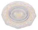 S-VI4-220007-SPOT MR16 A ENCASTRER ROND CRISTAL + LED 3W AKMANIA