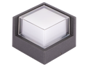 [J-BR2-250740] J-BR2-250740-APPLIQUE LED D'EXTERIEUR CARRE IP54 220V UBANYA (7W, 4000K, GRIS FONCE)